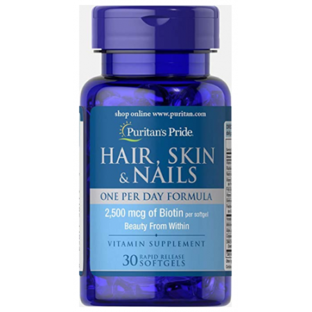 Hair, Skin & Nails One Per Day Formula, 30 Softgels