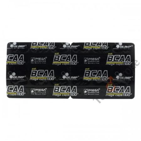 BCAA mega caps 1100, 30 капсул (блистер)