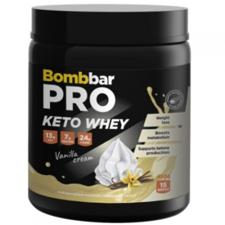 KETO Whey Pro, 450g  (Ваниль)