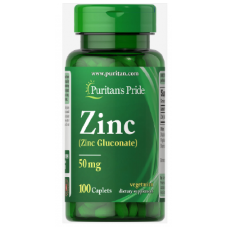 Zinc 50mg, 100 caplets