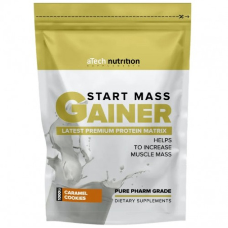 Gainer Start Mass, 1000г (Печенье-Карамель)