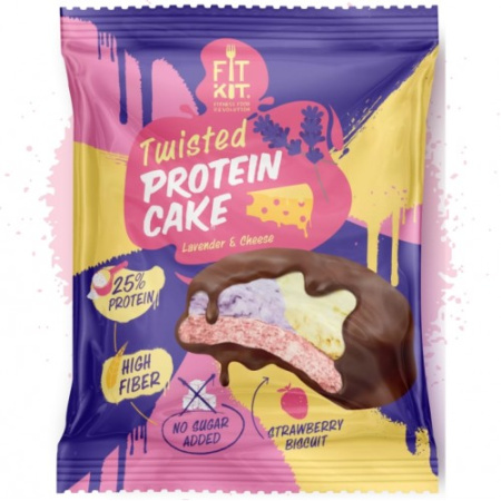 Twisted Protein Cake, 70г (Лаванда-сыр)