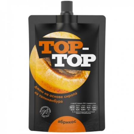 Джем Top-Top «Абрикос» из топинамбура без сахара, 200г