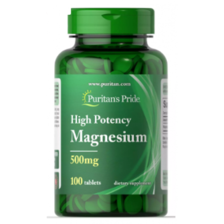 Magnesium 500 mg, 100 tabs