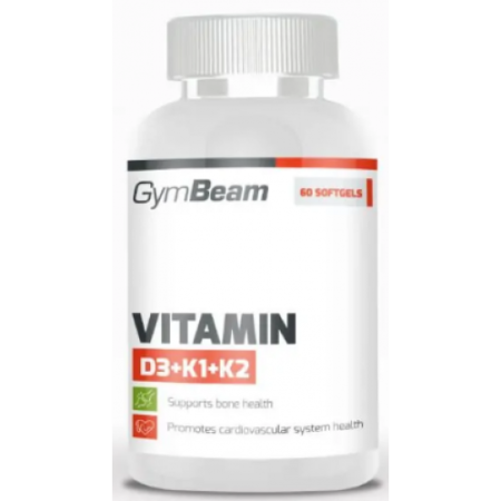 Vitamin D3+K1+K2, 60caps