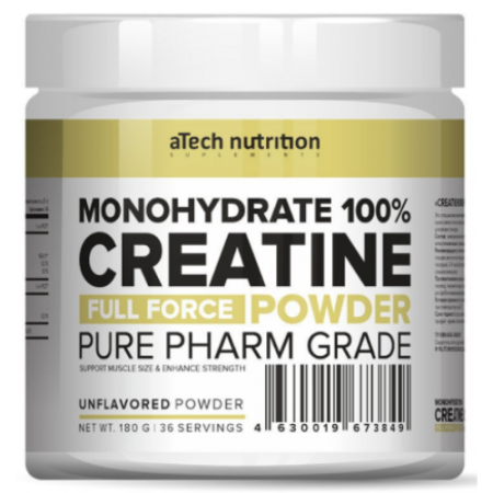 CREATINE MONOHYDRATE 100%, 180 г (Без вкуса)