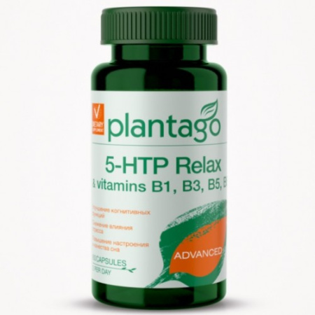 5-HTP Relax Plantago, 60 caps