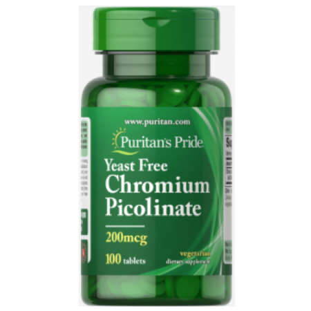 Chromium Picolinate 200 mcg, 100 tabs