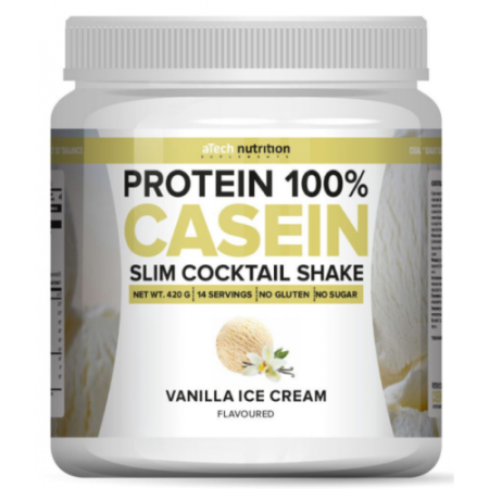 Protein 100% Casein, 420г (Ванильное мороженое)