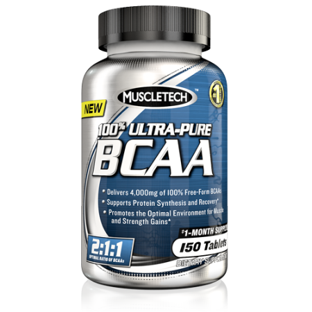 100% Ultra-Pure BCAA, 150 tabs
