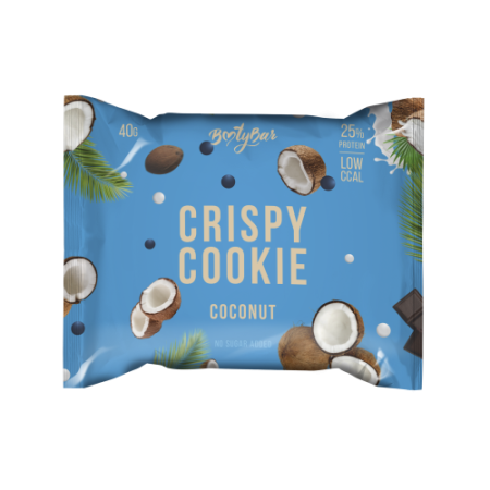 Протеиновое печенье в глазури CRISPY COOKIE, 40г (Кокос)