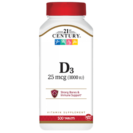 Vitamin D3 1000IU, 500 tabs