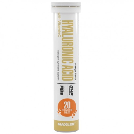 Hyaluronic Acid with Vitamin C, 20 eff.tabs (Апельсин)