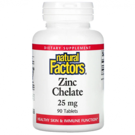 Zinc Chelate 25 mg, 90 Tablets