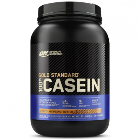 100% Casein Gold Standard, 850g (Шоколадное арахисовое масло)