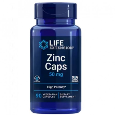 Zinc Caps 50, 90 vcaps
