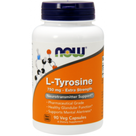 L-Tyrosine 750 Extra Strength, 90 vcaps