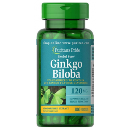 Ginkgo Biloba 120 mg, 100 caps