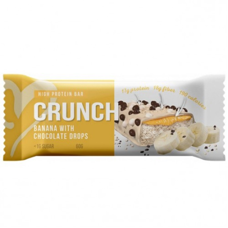 CRUNCH BAR BANANA WITH CHOCOLATE DROPS, 60g