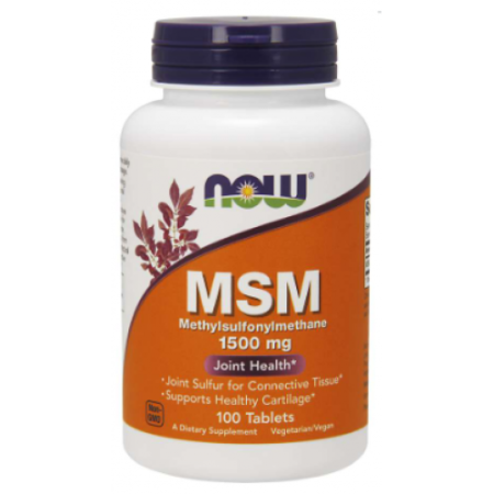 MSM 1500 mg, 100 Tablets