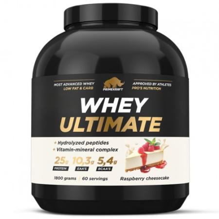Whey Ultimate, 1800g (Малиновый чизкейк)