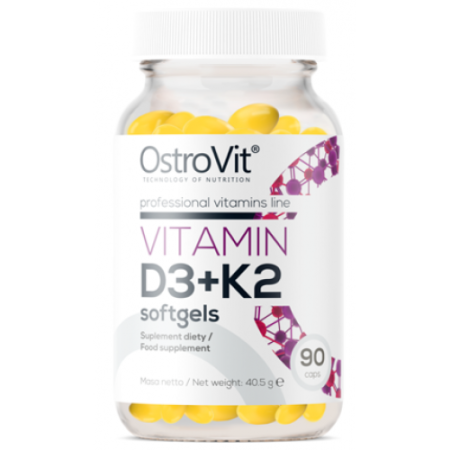 Vitamin D3 + K2 softgels, 90 caps
