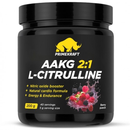 AAKG 2:1 L-CITRULLINE, 200g (Ягодный пунш)