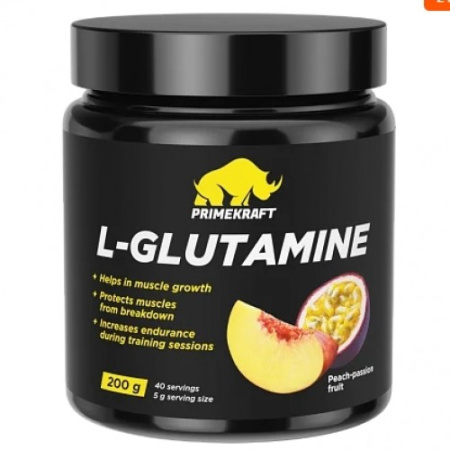 L-Glutamine, 200g (Персик-Маракуйя)