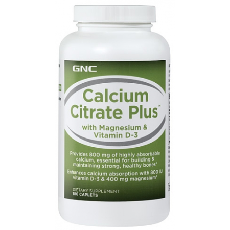 Calcium Citrate Plus, 180 Caplets