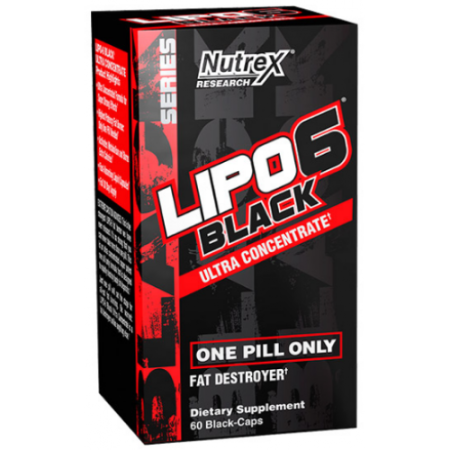 Lipo-6 Black Ultra Concentrate, 60 Black-Caps