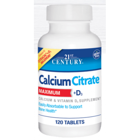Calcium Citrate Maximum + D3, 120 Tablets