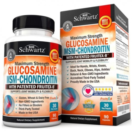 GLUCOSAMINE MSM+CHONDROITIN, 90 caps